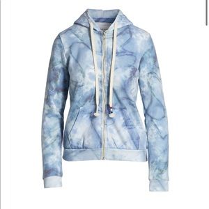 Sol Angeles Tie Dye/ Granite Marble Zip Up Hoodie